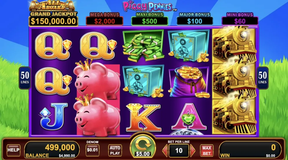 All Aboard Piggy Pennies