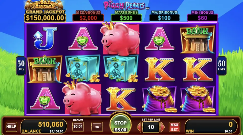 All Aboard Piggy Pennies